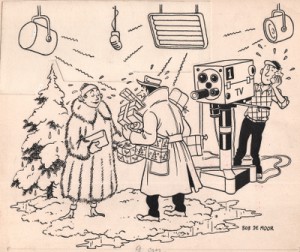 Christmas/New Year's cartoon which Bob De Moor made for Publiart on December 28th 1953.