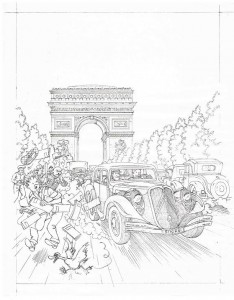 The drawing as pencilled by Geert De Sutter