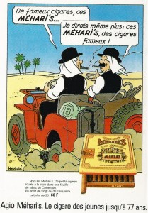 The Méhari tobacco campaign - Copyright © Hergé / Moulinsart