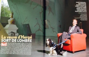 "La veuve d'Hergé sort de l'ombre" - Paris Match 8-14/05/2014