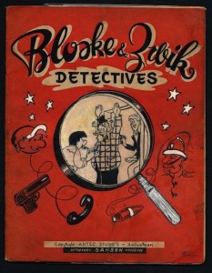 Front cover 1949 album "Bloske en Zwik, detectives"