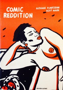 Cover of issue 15 of the German comic info magazine Comic Reddition released in November 1989