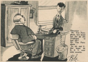 Cartoon by Bob De Moor published in the Zondagsvriend of 18 July 1946