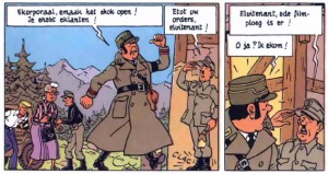 Lieutenant Grimca gives orders to Adolf Hitler