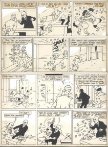 The strips 125-128 from "De gele spion"
