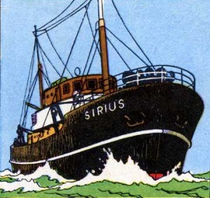 The Sirius - Copyright © Hergé / Moulinsart