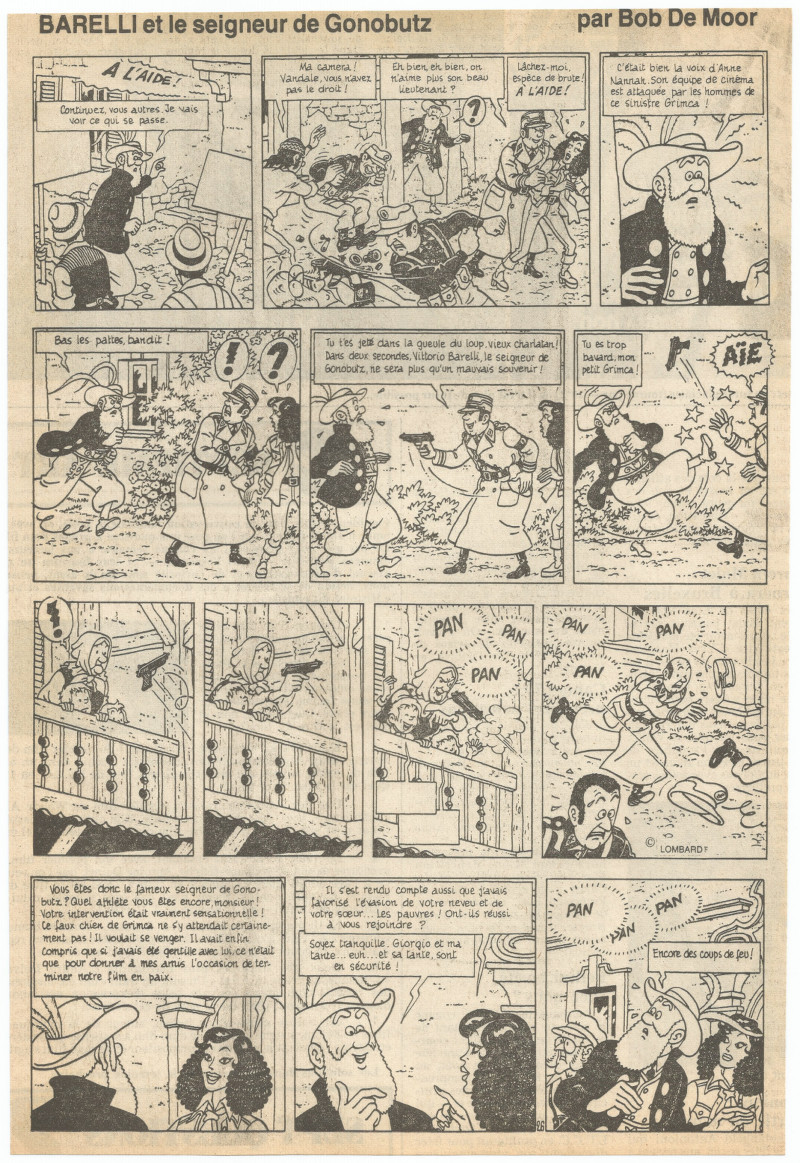 Page 26 of "Le Seigneur de Gonobutz" as published in Le Soir in 1976.