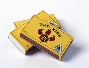 The well-known Union Match brand of matchboxes.