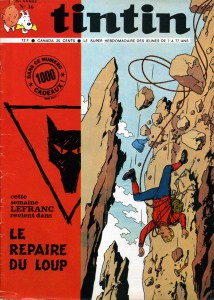 The cover of the Journal Tintin number 16 of the 21st of April 1970.