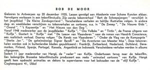 The Bob De Moor bio as published in the booklet.