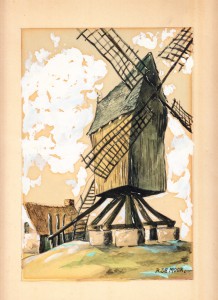 The wooden windmill by Bob De Moor