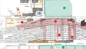 A before and after for the Brussels-South railway station area. Click to get a bigger picture.