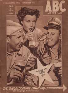 The cover of issue 52 of ABC Weekblad, released on December 1945.