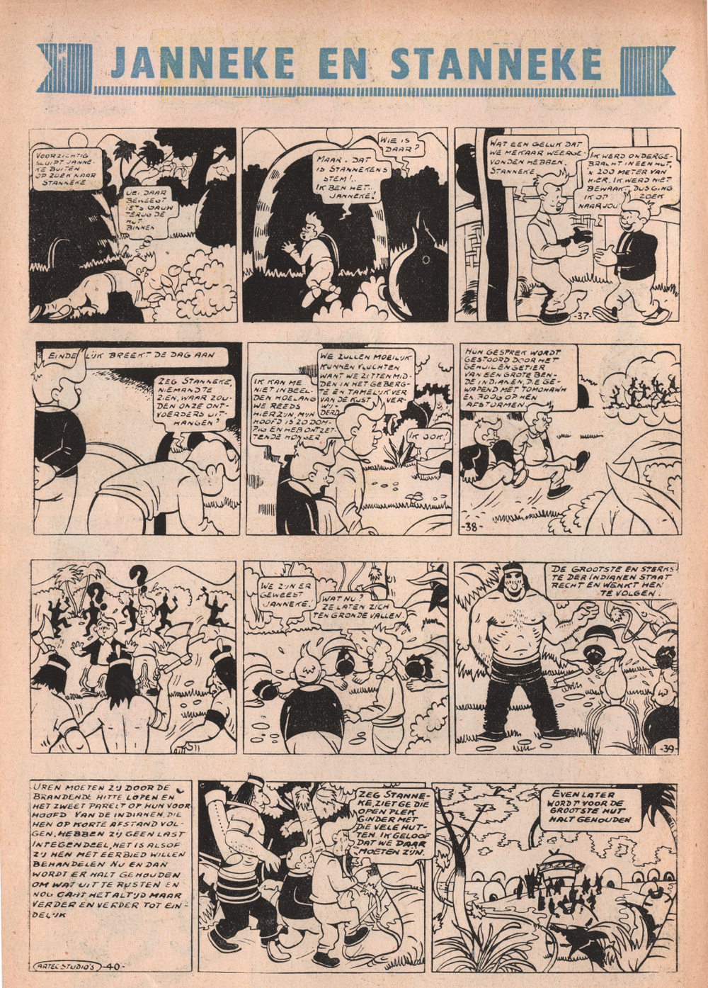 Janneke en Stanneke, a 1948 series by Bob De Moor never published in album format (except for one story)