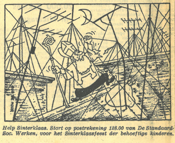 Sinterklaas with Bob De Moor in 1960